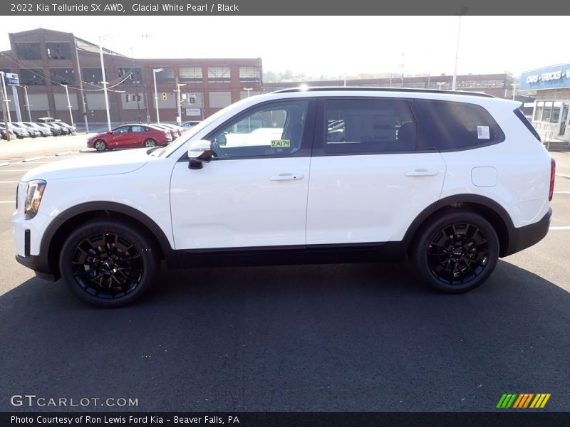 Glacial White Pearl / Black 2022 Kia Telluride SX AWD