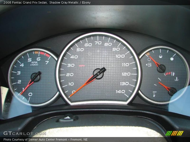 Shadow Gray Metallic / Ebony 2008 Pontiac Grand Prix Sedan
