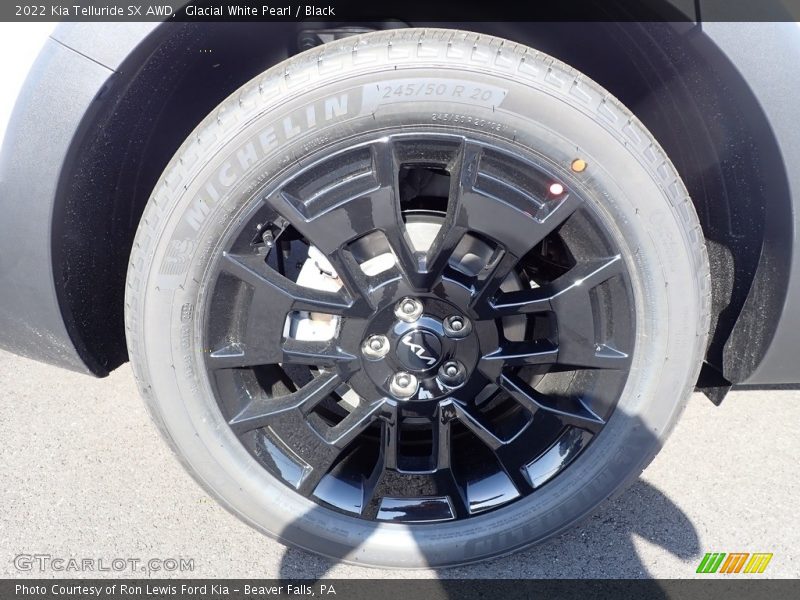 Glacial White Pearl / Black 2022 Kia Telluride SX AWD
