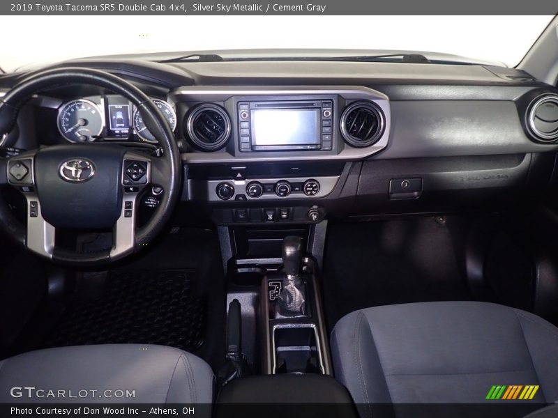 Silver Sky Metallic / Cement Gray 2019 Toyota Tacoma SR5 Double Cab 4x4