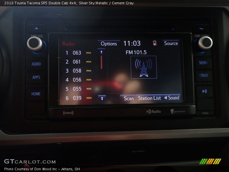 Silver Sky Metallic / Cement Gray 2019 Toyota Tacoma SR5 Double Cab 4x4