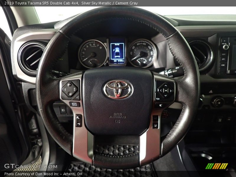 Silver Sky Metallic / Cement Gray 2019 Toyota Tacoma SR5 Double Cab 4x4