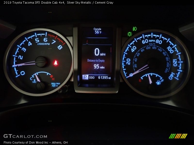 Silver Sky Metallic / Cement Gray 2019 Toyota Tacoma SR5 Double Cab 4x4