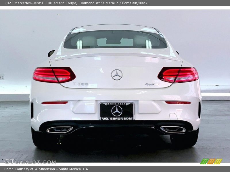 Diamond White Metallic / Porcelain/Black 2022 Mercedes-Benz C 300 4Matic Coupe