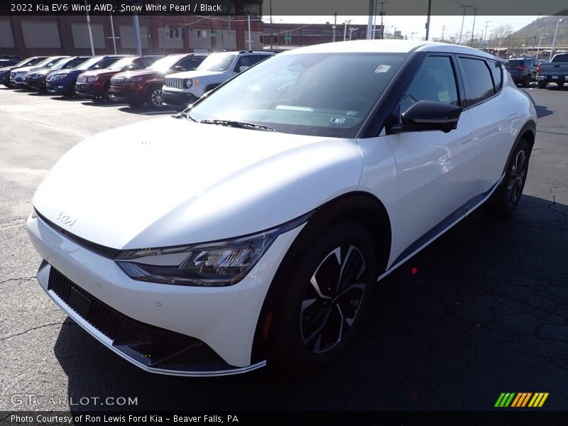 Snow White Pearl / Black 2022 Kia EV6 Wind AWD