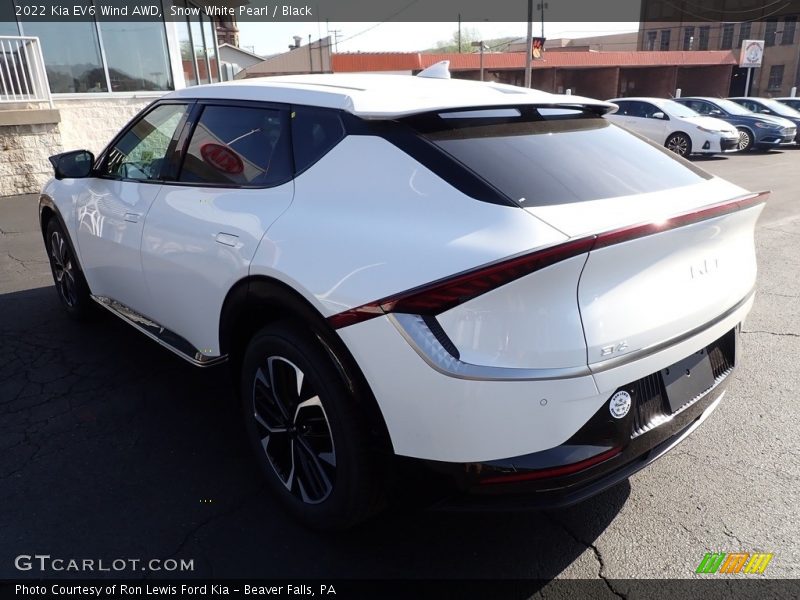 Snow White Pearl / Black 2022 Kia EV6 Wind AWD