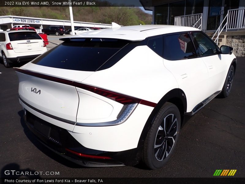 Snow White Pearl / Black 2022 Kia EV6 Wind AWD