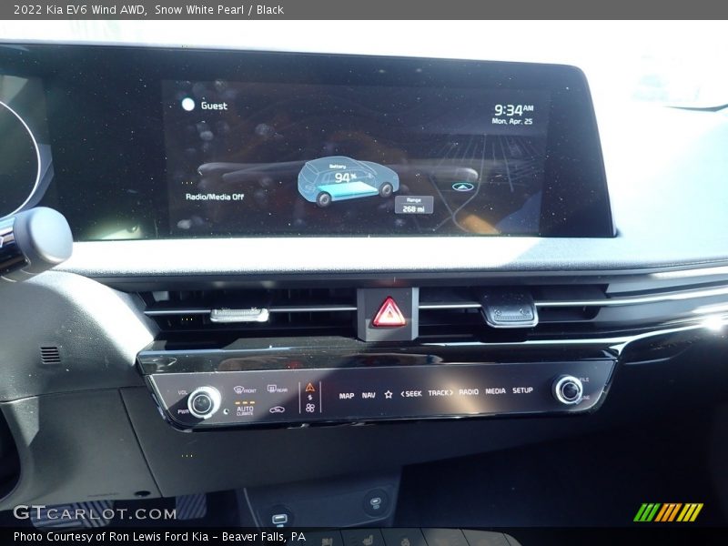 Snow White Pearl / Black 2022 Kia EV6 Wind AWD
