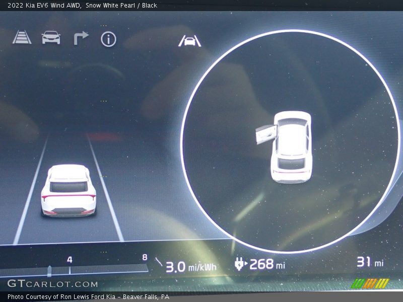 Snow White Pearl / Black 2022 Kia EV6 Wind AWD