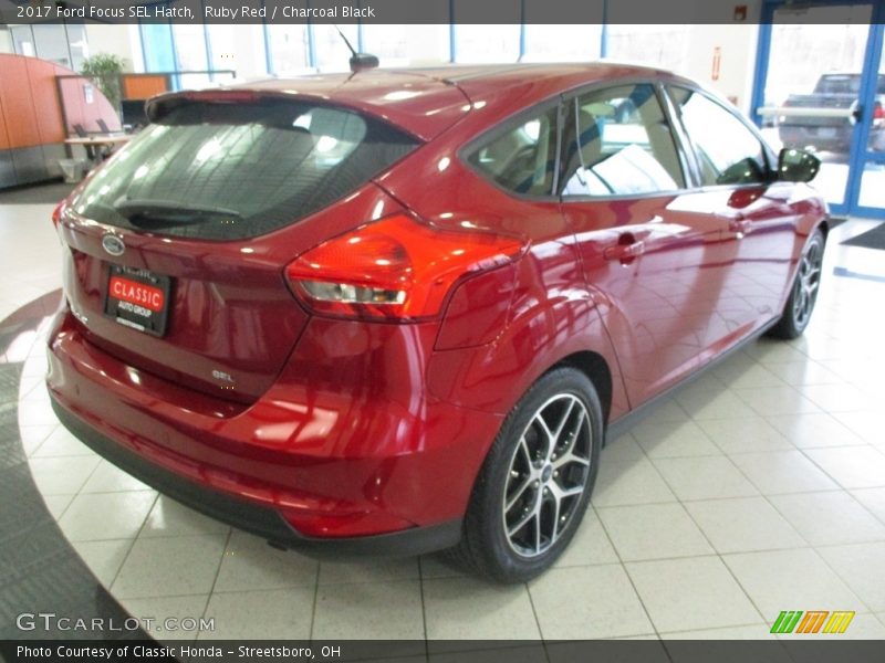 Ruby Red / Charcoal Black 2017 Ford Focus SEL Hatch