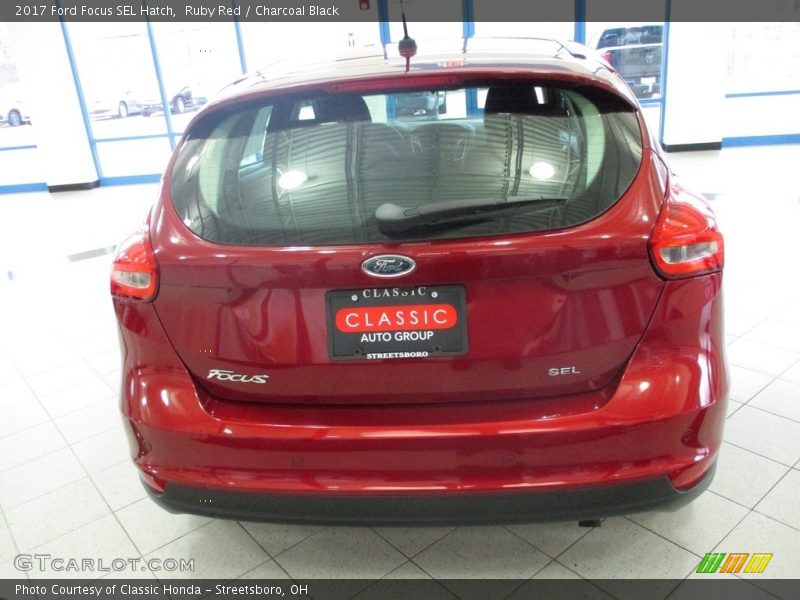 Ruby Red / Charcoal Black 2017 Ford Focus SEL Hatch