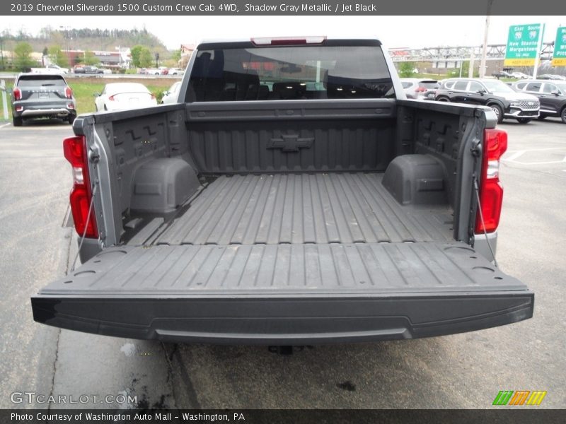Shadow Gray Metallic / Jet Black 2019 Chevrolet Silverado 1500 Custom Crew Cab 4WD
