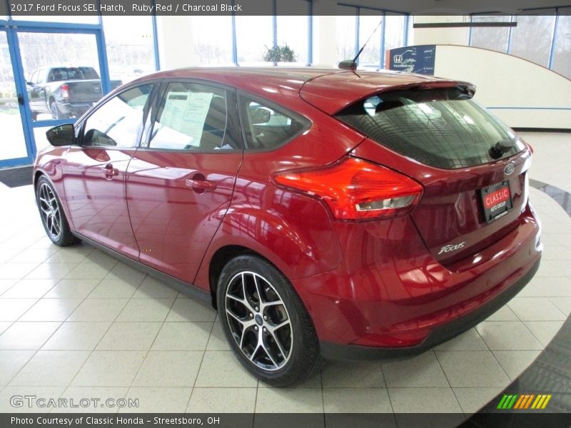 Ruby Red / Charcoal Black 2017 Ford Focus SEL Hatch