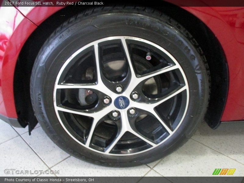 Ruby Red / Charcoal Black 2017 Ford Focus SEL Hatch