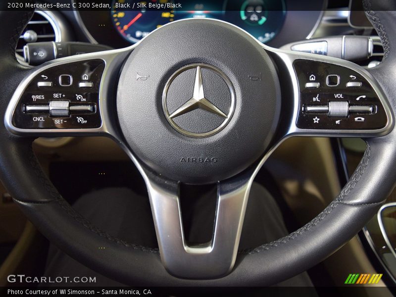 Black / Silk Beige/Black 2020 Mercedes-Benz C 300 Sedan