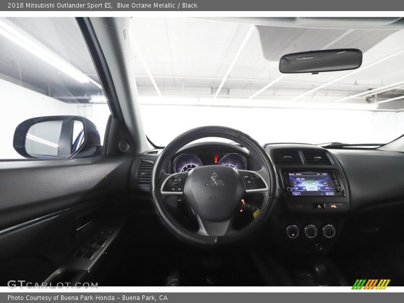 Blue Octane Metallic / Black 2018 Mitsubishi Outlander Sport ES