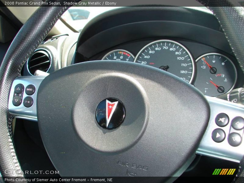 Shadow Gray Metallic / Ebony 2008 Pontiac Grand Prix Sedan