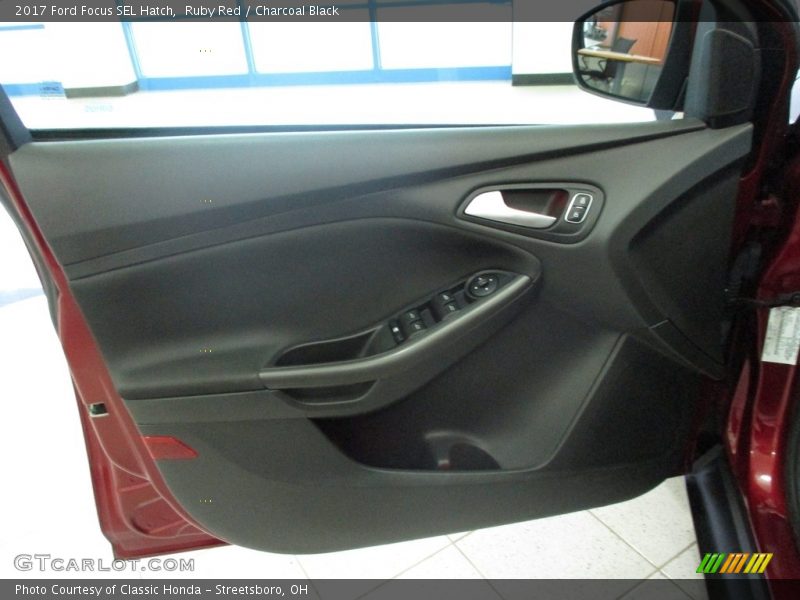 Ruby Red / Charcoal Black 2017 Ford Focus SEL Hatch