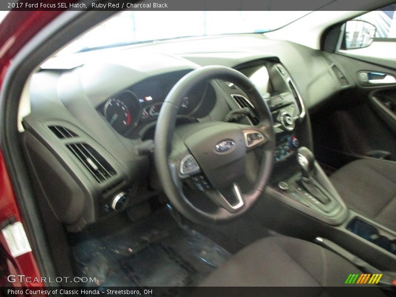 Ruby Red / Charcoal Black 2017 Ford Focus SEL Hatch