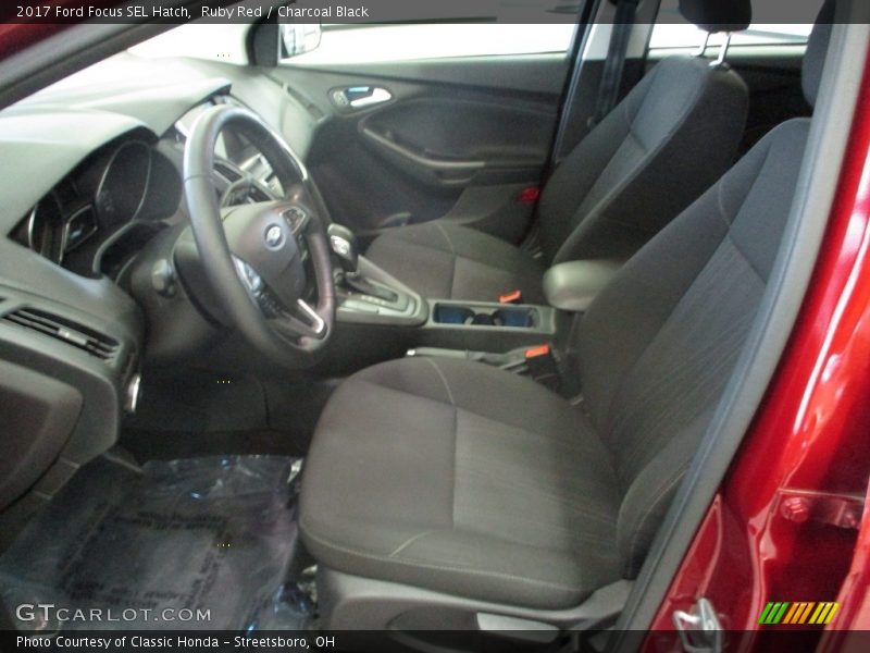 Ruby Red / Charcoal Black 2017 Ford Focus SEL Hatch