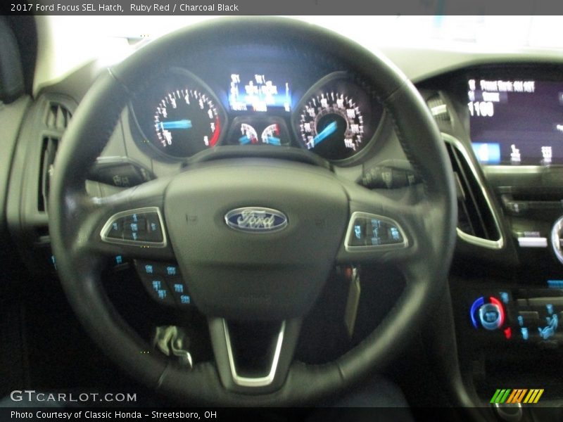 Ruby Red / Charcoal Black 2017 Ford Focus SEL Hatch