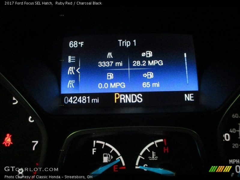 Ruby Red / Charcoal Black 2017 Ford Focus SEL Hatch