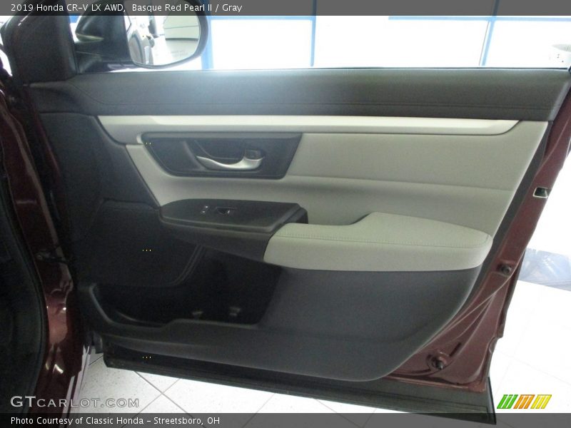 Basque Red Pearl II / Gray 2019 Honda CR-V LX AWD