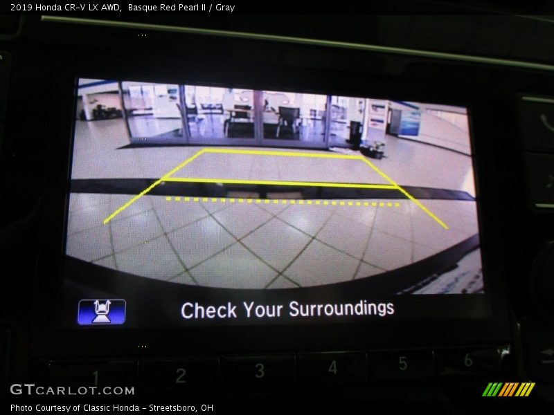 Basque Red Pearl II / Gray 2019 Honda CR-V LX AWD