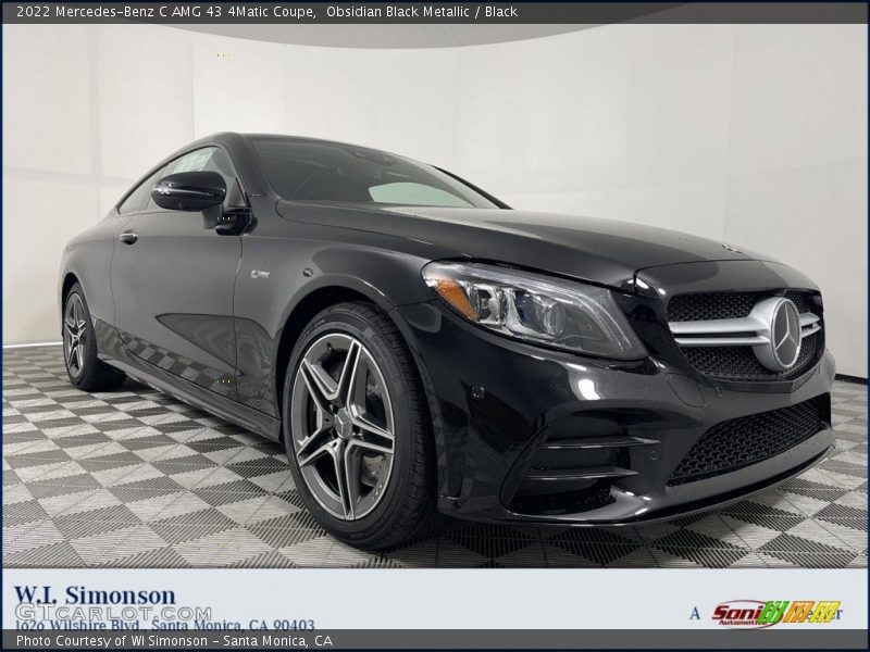 Obsidian Black Metallic / Black 2022 Mercedes-Benz C AMG 43 4Matic Coupe