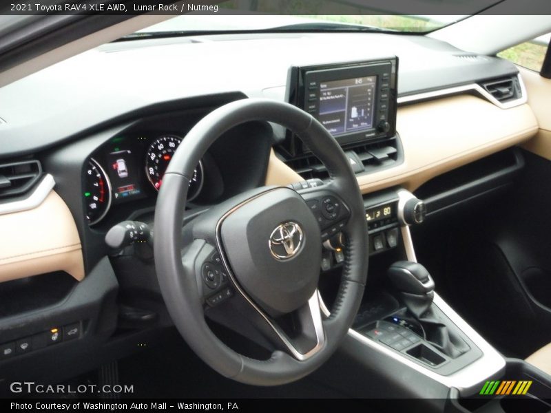Lunar Rock / Nutmeg 2021 Toyota RAV4 XLE AWD