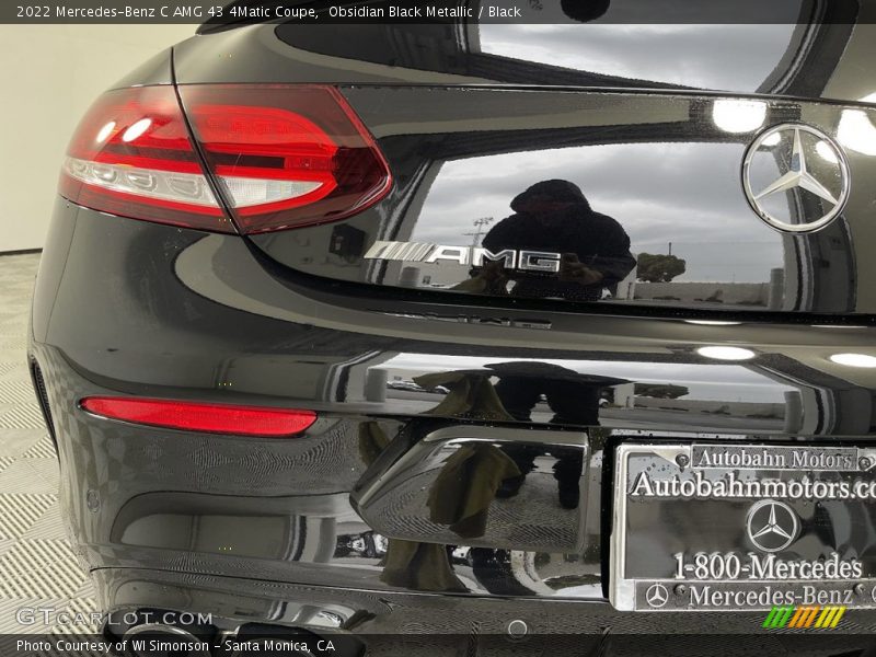 Obsidian Black Metallic / Black 2022 Mercedes-Benz C AMG 43 4Matic Coupe