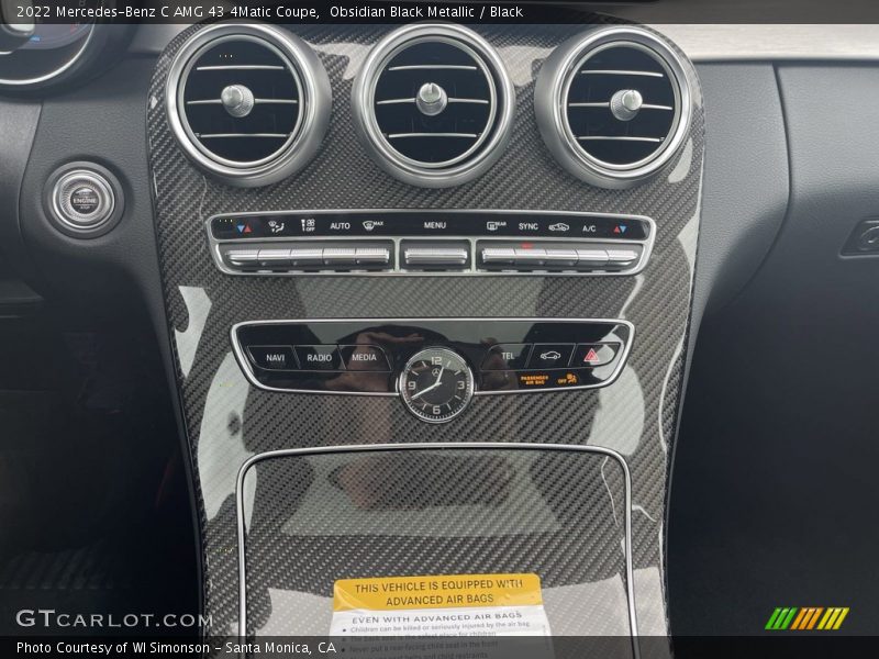 Controls of 2022 C AMG 43 4Matic Coupe