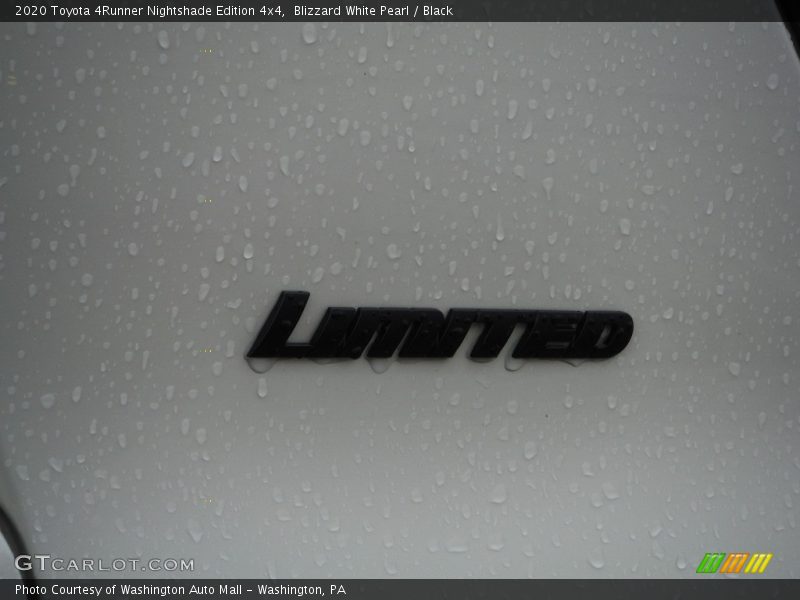 Blizzard White Pearl / Black 2020 Toyota 4Runner Nightshade Edition 4x4