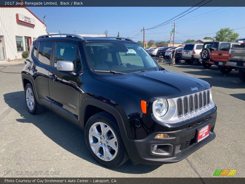 Black / Black 2017 Jeep Renegade Limited