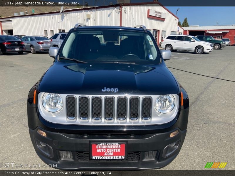 Black / Black 2017 Jeep Renegade Limited