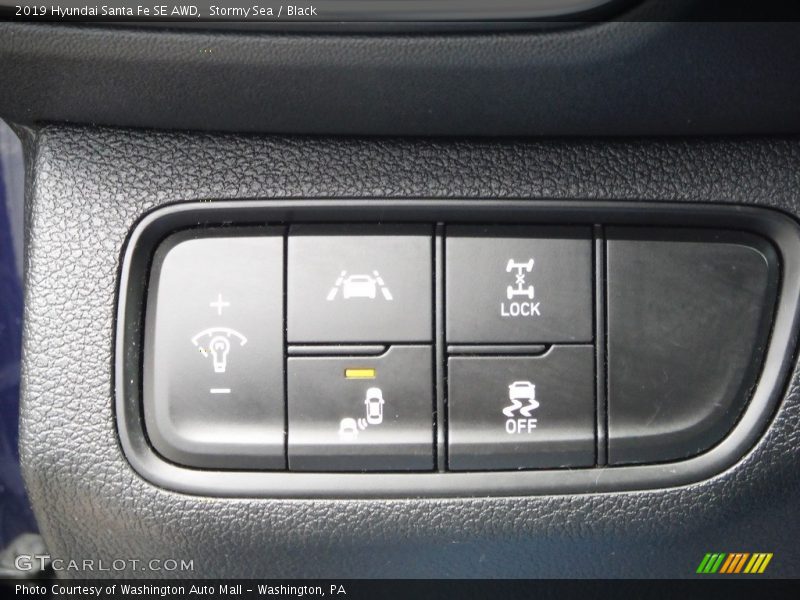 Stormy Sea / Black 2019 Hyundai Santa Fe SE AWD