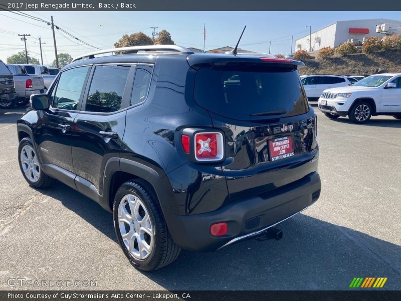 Black / Black 2017 Jeep Renegade Limited