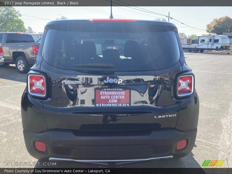 Black / Black 2017 Jeep Renegade Limited