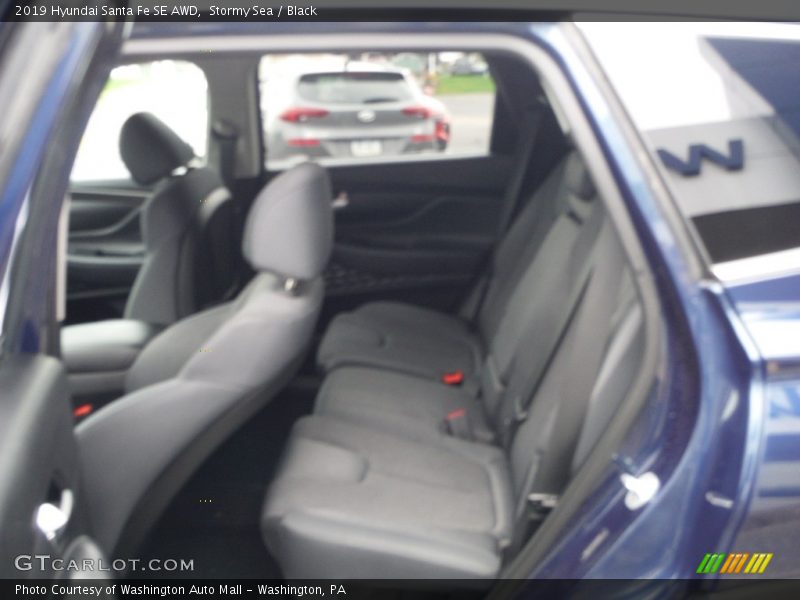 Stormy Sea / Black 2019 Hyundai Santa Fe SE AWD