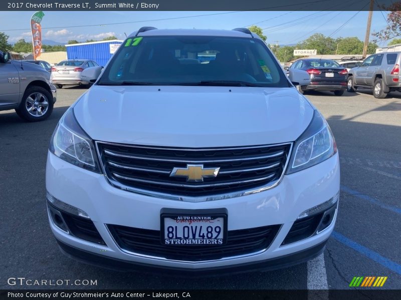 Summit White / Ebony 2017 Chevrolet Traverse LT