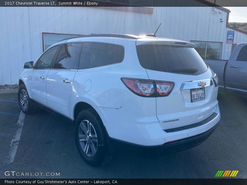 Summit White / Ebony 2017 Chevrolet Traverse LT