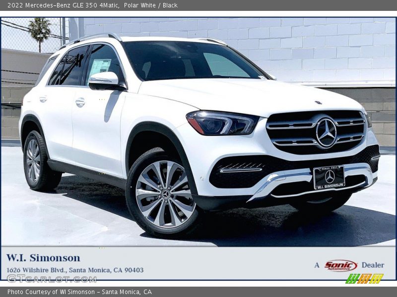 Polar White / Black 2022 Mercedes-Benz GLE 350 4Matic