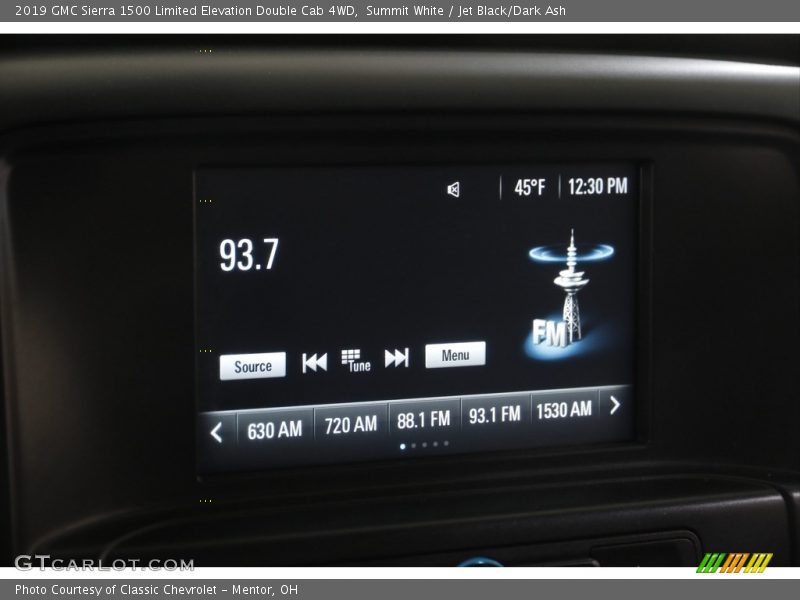 Summit White / Jet Black/Dark Ash 2019 GMC Sierra 1500 Limited Elevation Double Cab 4WD