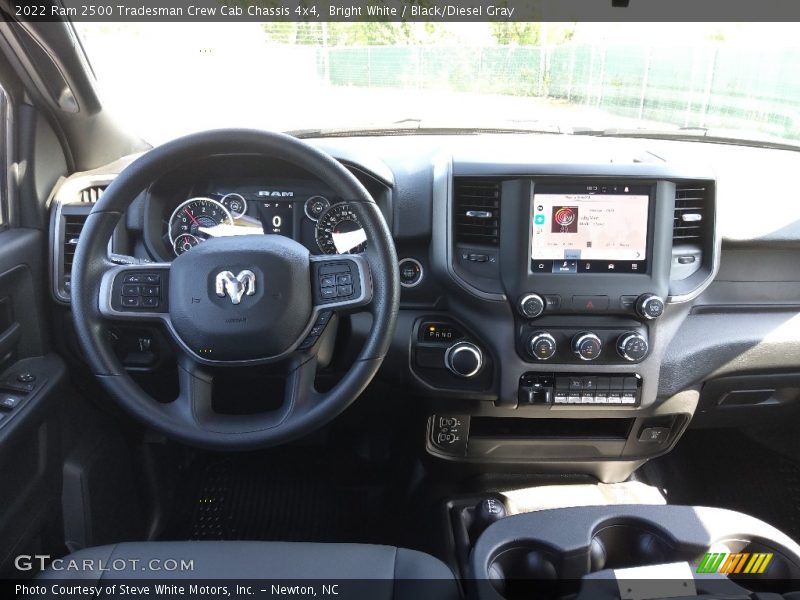 Bright White / Black/Diesel Gray 2022 Ram 2500 Tradesman Crew Cab Chassis 4x4