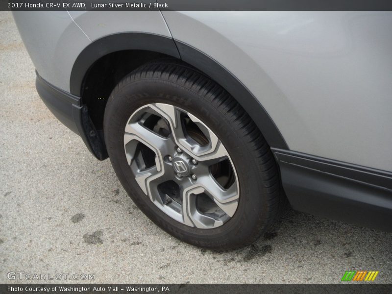 Lunar Silver Metallic / Black 2017 Honda CR-V EX AWD
