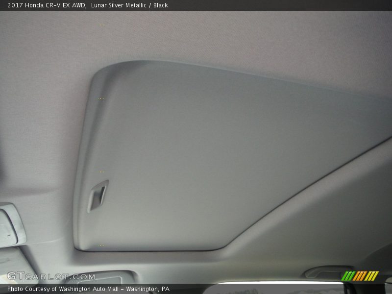 Lunar Silver Metallic / Black 2017 Honda CR-V EX AWD