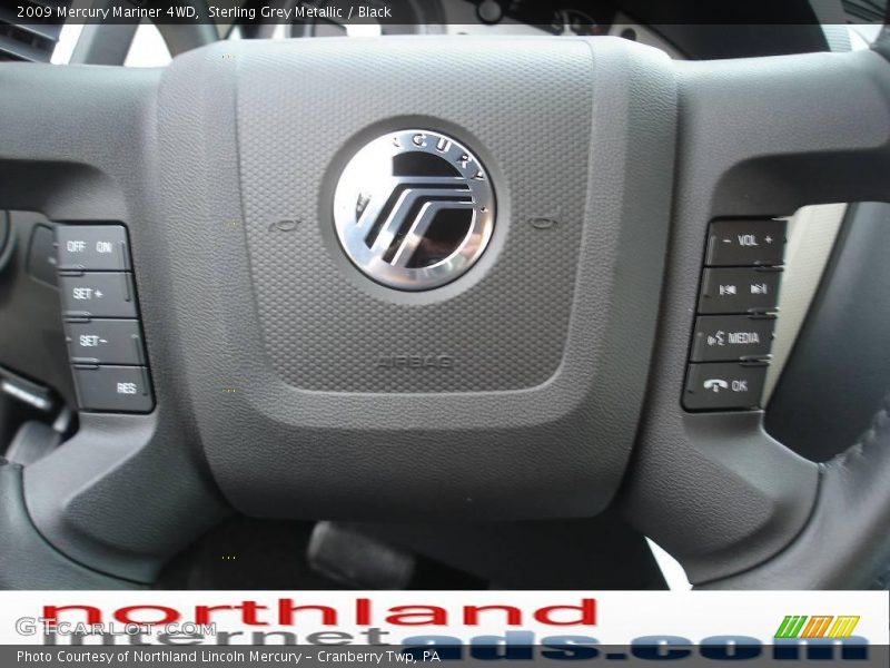 Sterling Grey Metallic / Black 2009 Mercury Mariner 4WD