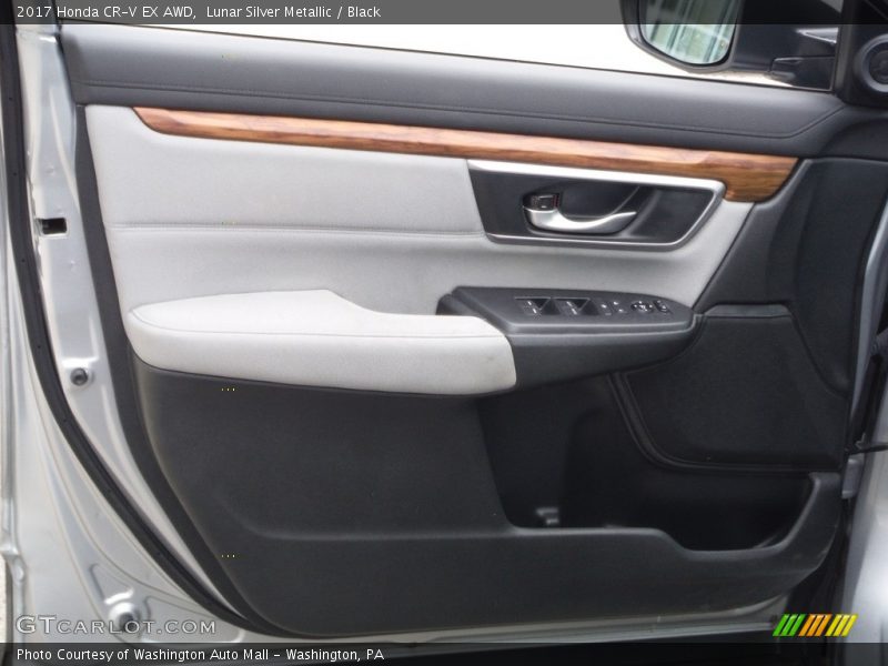 Lunar Silver Metallic / Black 2017 Honda CR-V EX AWD
