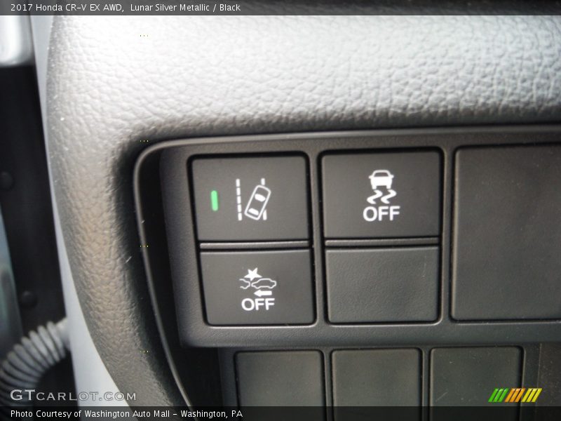 Lunar Silver Metallic / Black 2017 Honda CR-V EX AWD