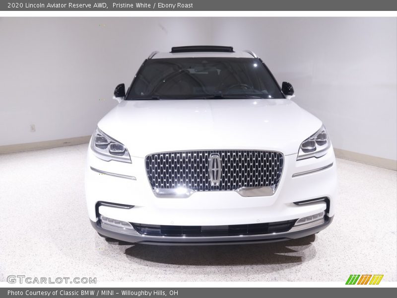 Pristine White / Ebony Roast 2020 Lincoln Aviator Reserve AWD